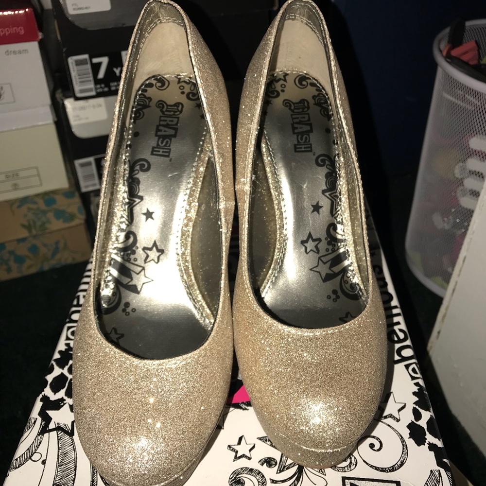 Gold heels